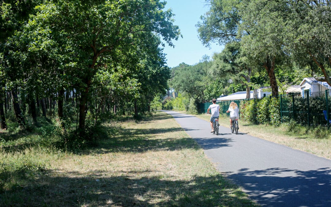 Schlaue Transporte auf dem Campingplatz Nature L’Airial