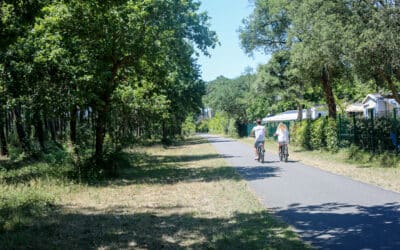 Slim vervoer op natuurcamping L’Airial