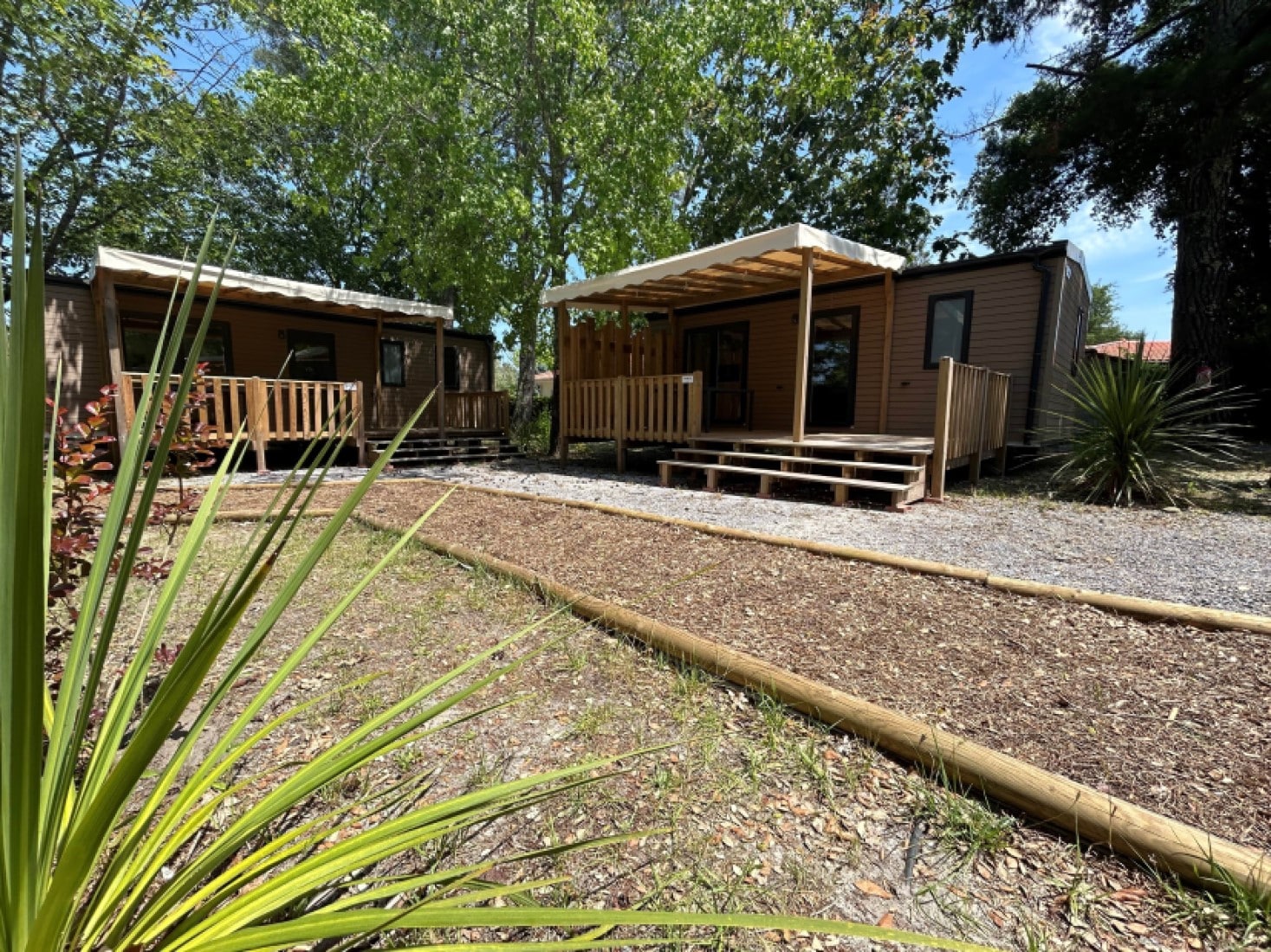 Cabaña Premium en el Camping Nature l&apos;Airial de 4 estrellas en Soustons, Landas